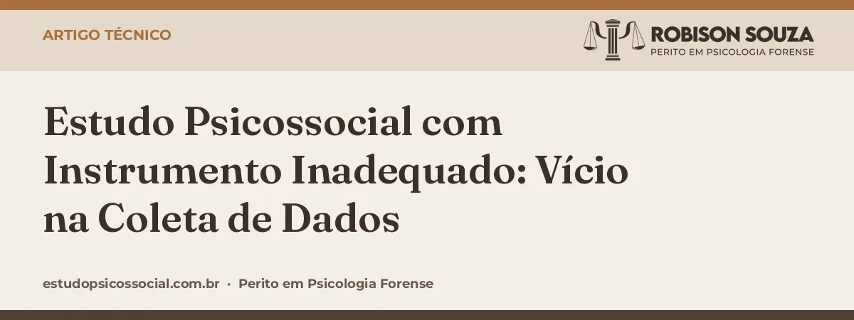 Estudo Psicossocial com Instrumento Inadequado: Vício na Coleta de Dados