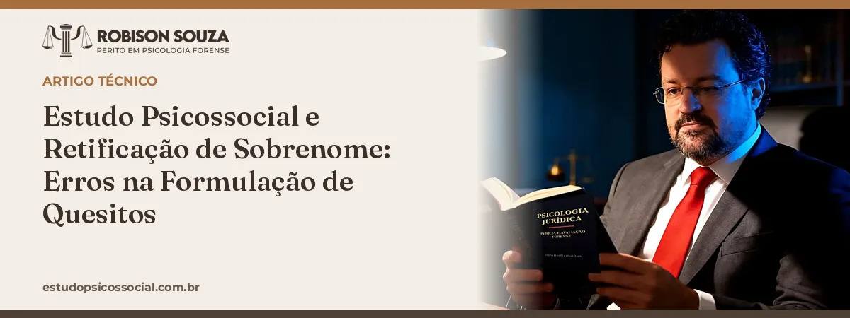 Estudo Psicossocial e Retificação de Sobrenome: Erros na Formulação de Quesitos